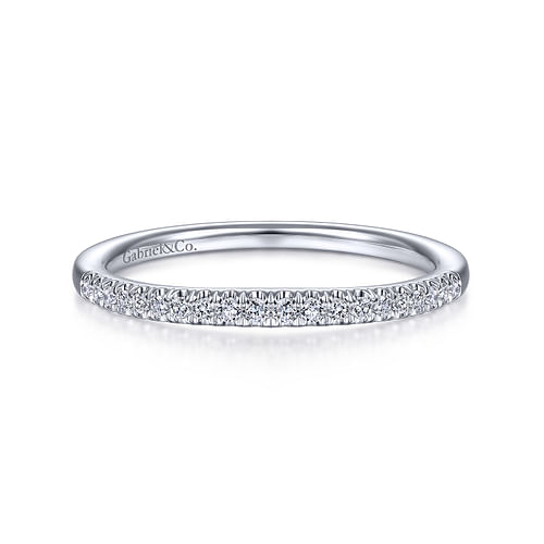 14K White Gold Matching Wedding Band