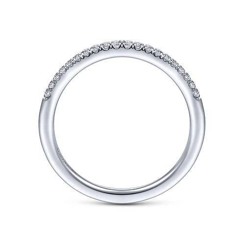 14K White Gold Matching Wedding Band