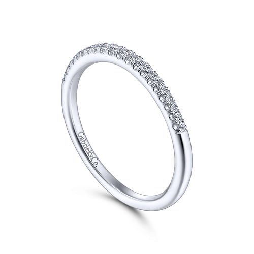 14K White Gold Matching Wedding Band