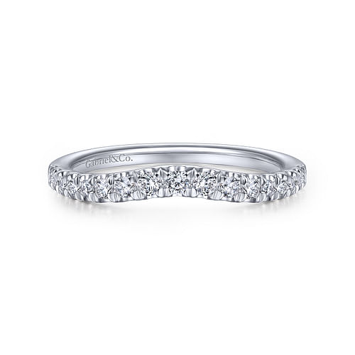 14K White Gold Matching Wedding Band