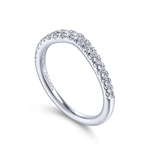 14K White Gold Matching Wedding Band