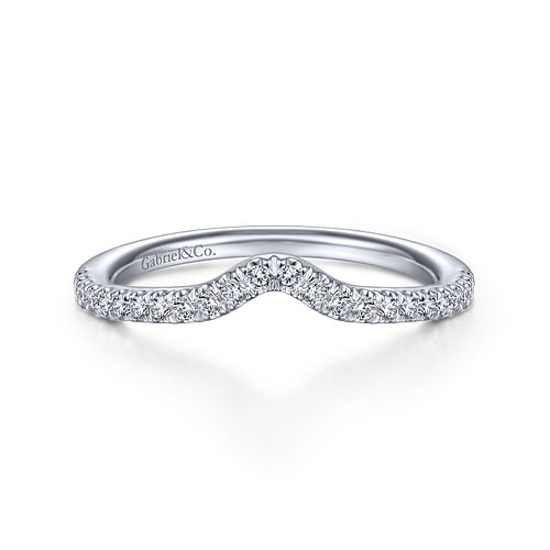 14K White Gold Matching Wedding Band