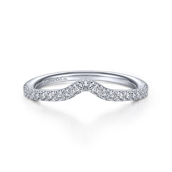 Gabriel - 14K White Gold Matching Wedding Band