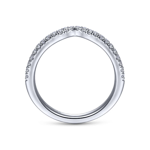 14K White Gold Matching Wedding Band