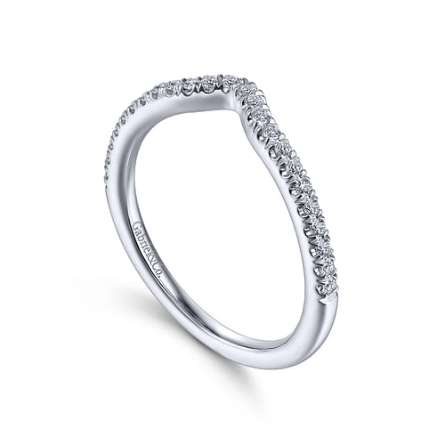 14K White Gold Matching Wedding Band