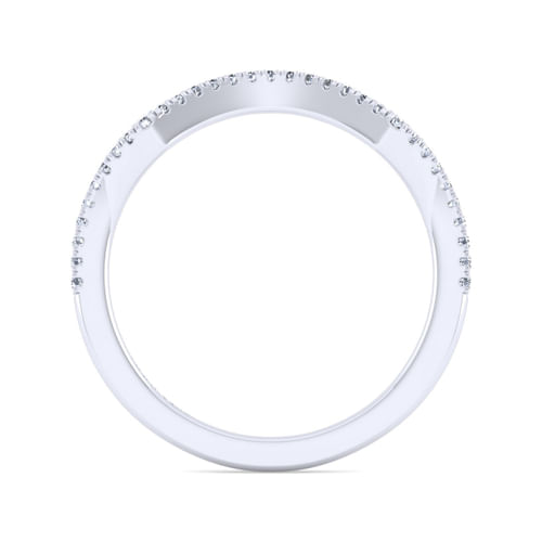 14K White Gold Matching Wedding Band