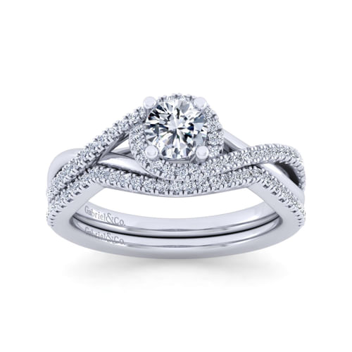 14K White Gold Matching Wedding Band