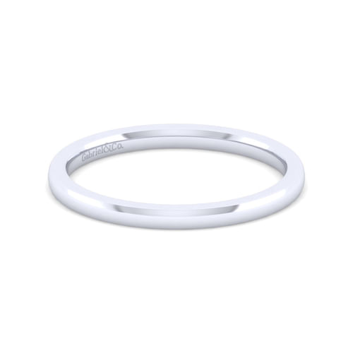 14K White Gold Matching Wedding Band
