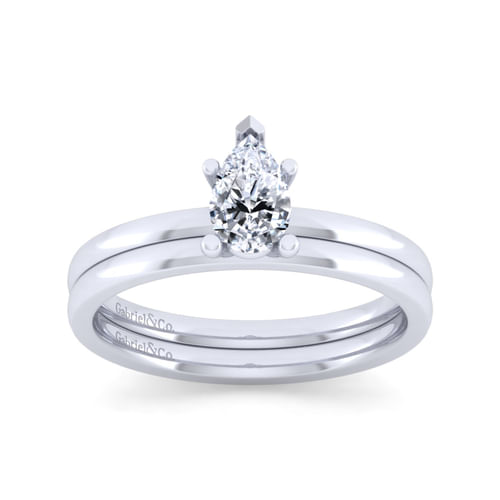 14K White Gold Matching Wedding Band