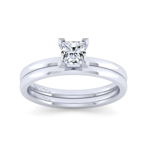 14K White Gold Matching Wedding Band