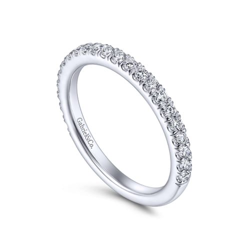 14K White Gold Matching Wedding Band