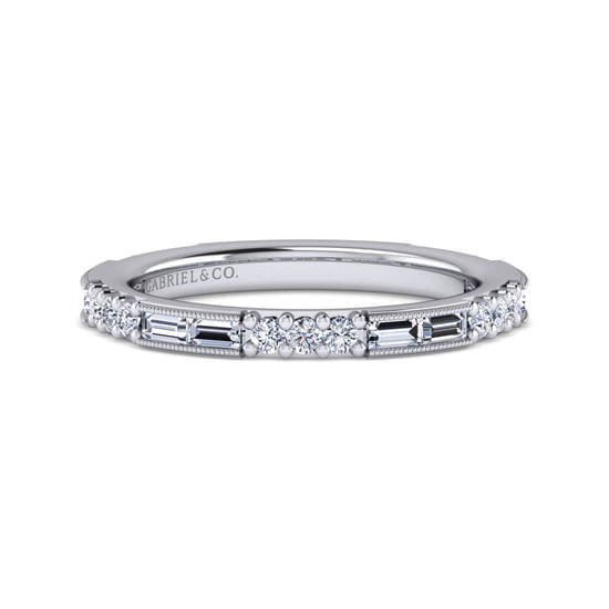 Gabriel - 14K White Gold Matching Wedding Band