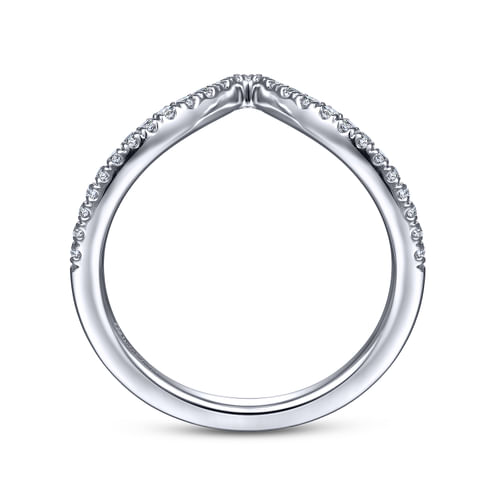 14K White Gold Matching Wedding Band