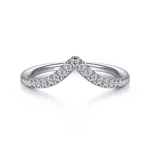14K White Gold Matching Wedding Band
