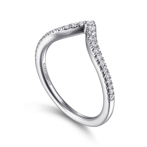 14K White Gold Matching Wedding Band