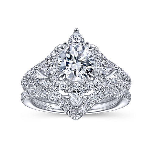 14K White Gold Matching Wedding Band