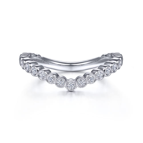 14K White Gold Matching Wedding Band