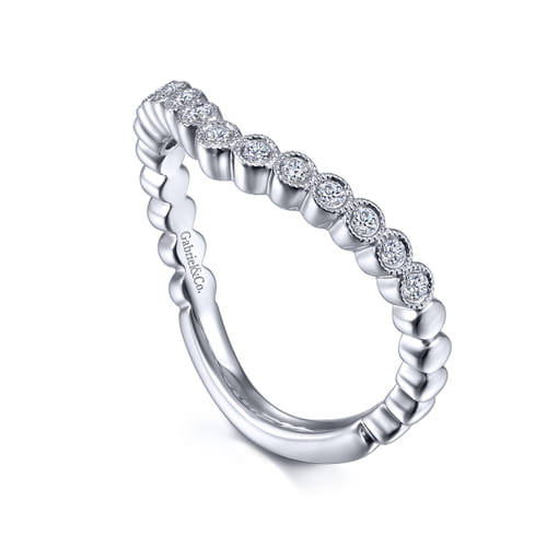 14K White Gold Matching Wedding Band