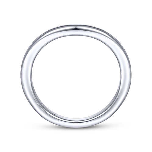 14K White Gold Matching Wedding Band