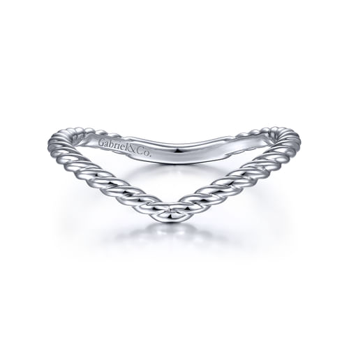 14K White Gold Matching Wedding Band