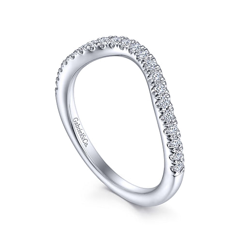 14K White Gold Matching Wedding Band