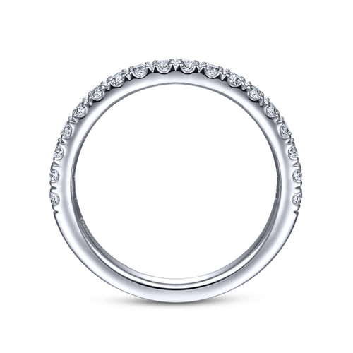 14K White Gold Matching Wedding Band