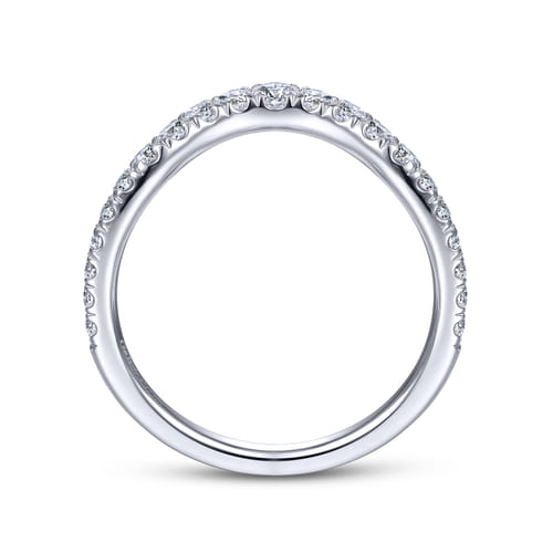 14K White Gold Matching Wedding Band