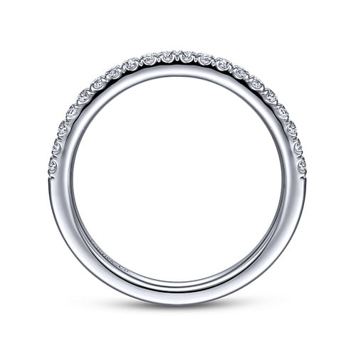 14K White Gold Matching Wedding Band