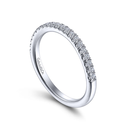 14K White Gold Matching Wedding Band