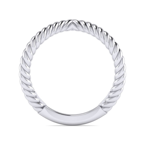 14K White Gold Matching Wedding Band