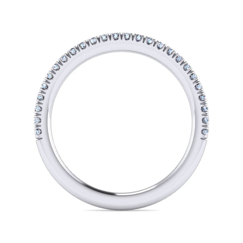 14K White Gold Matching Wedding Band