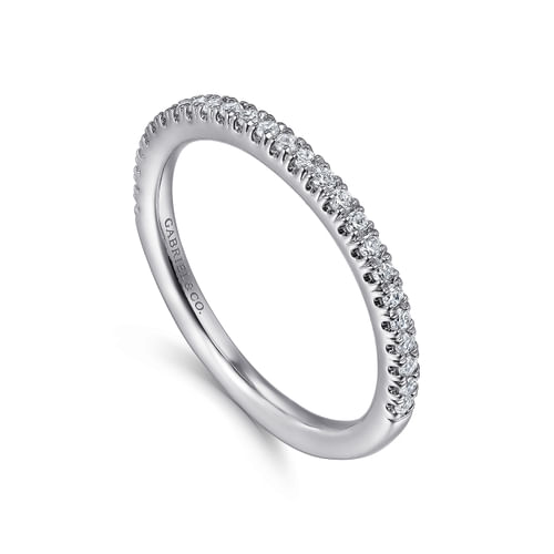 14K White Gold Matching Wedding Band