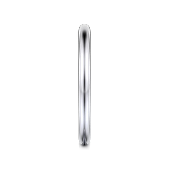 14K White Gold Matching Wedding Band angle 5