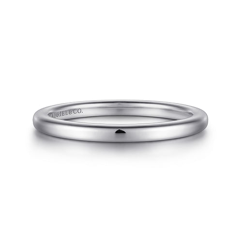 14K White Gold Matching Wedding Band