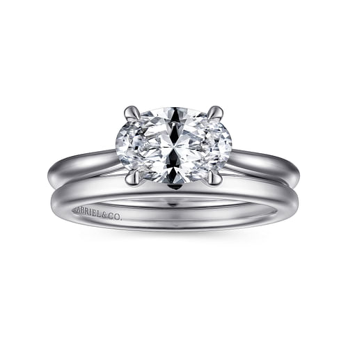14K White Gold Matching Wedding Band
