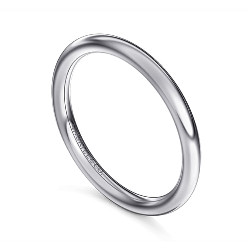 14K White Gold Matching Wedding Band