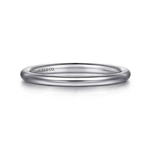 14K White Gold Matching Wedding Band