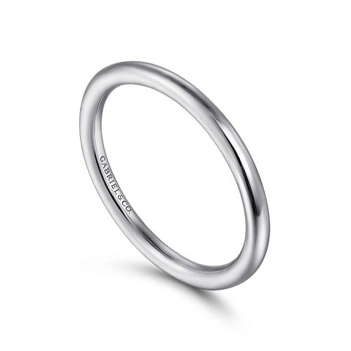 14K White Gold Matching Wedding Band