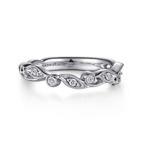 14K White Gold Matching Wedding Band