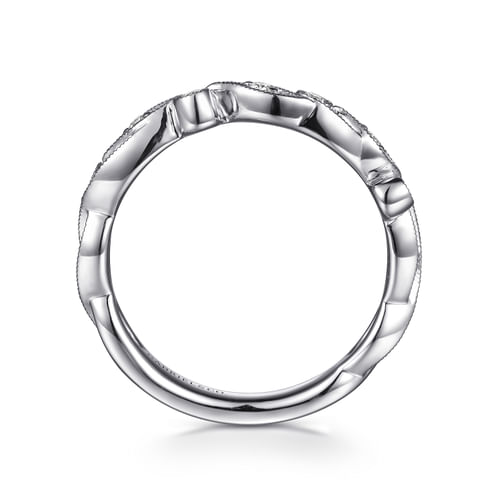 14K White Gold Matching Wedding Band