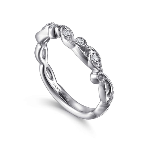 14K White Gold Matching Wedding Band
