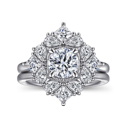 14K White Gold Matching Wedding Band