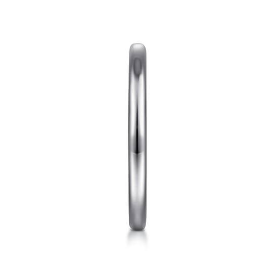 14K White Gold Matching Wedding Band angle 5
