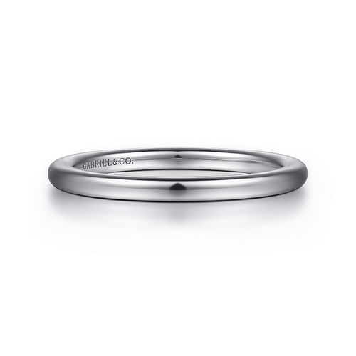 14K White Gold Matching Wedding Band