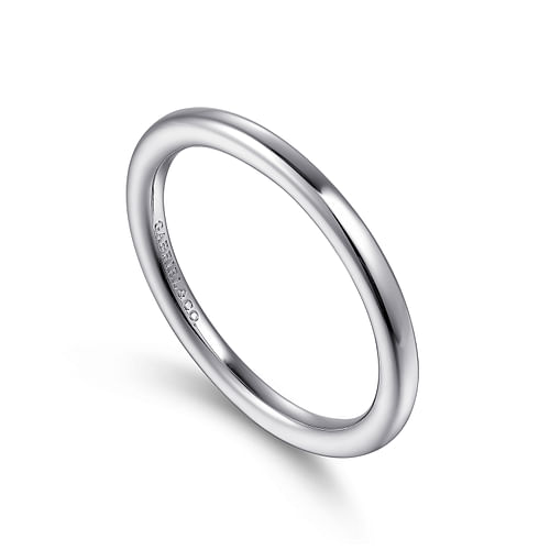 14K White Gold Matching Wedding Band