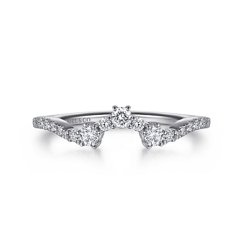 14K White Gold Matching Wedding Band