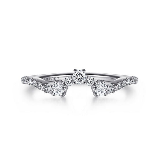 Gabriel - 14K White Gold Matching Wedding Band