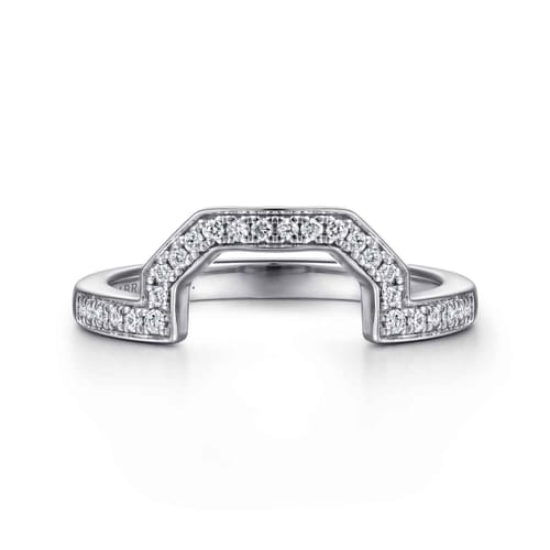 14K White Gold Matching Wedding Band