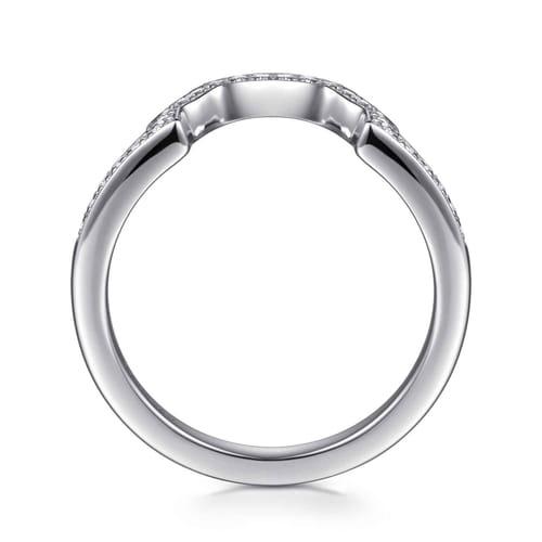 14K White Gold Matching Wedding Band