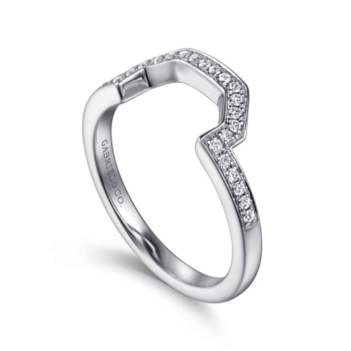 14K White Gold Matching Wedding Band